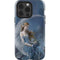 Fairy with Black Cat Sitting on Moon by Nene Thomas iPhone 15 Pro Impact Case