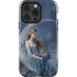 Fairy with Black Cat Sitting on Moon by Nene Thomas iPhone 15 Pro Impact Case