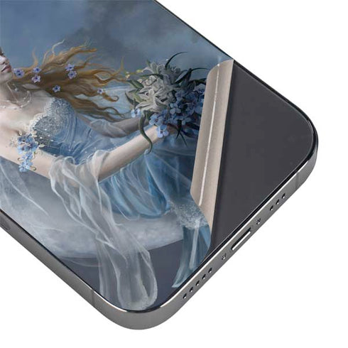 Fairy with Black Cat Sitting on Moon by Nene Thomas iPhone 15 Pro Max Skin
