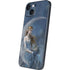 Fairy with Black Cat Sitting on Moon by Nene Thomas iPhone 15 Skin
