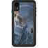 Fairy with Black Cat Sitting on Moon by Nene Thomas iPhone Cases