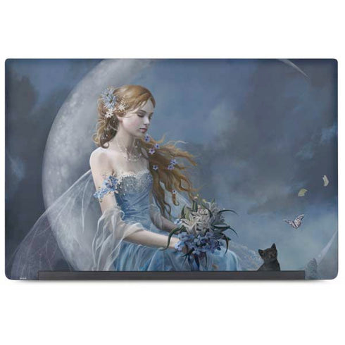 Fairy with Black Cat Sitting on Moon by Nene Thomas Dell Latitude Skin