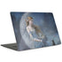 Fairy with Black Cat Sitting on Moon by Nene Thomas MacBook Skins
