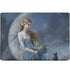 Fairy with Black Cat Sitting on Moon by Nene Thomas MacBook Skins