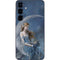 Fairy with Black Cat Sitting on Moon by Nene Thomas Galaxy A16 5G Skin