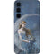 Fairy with Black Cat Sitting on Moon by Nene Thomas Galaxy A35 5G Skin