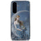 Fairy with Black Cat Sitting on Moon by Nene Thomas Galaxy A36 5G Clear Case