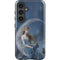 Fairy with Black Cat Sitting on Moon by Nene Thomas Galaxy S25 Impact Case
