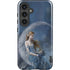Fairy with Black Cat Sitting on Moon by Nene Thomas Galaxy S25 Plus Impact Case