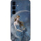 Fairy with Black Cat Sitting on Moon by Nene Thomas Galaxy S25 Skin