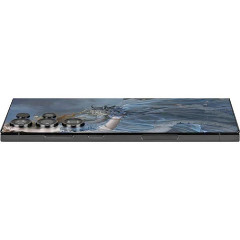 Fairy with Black Cat Sitting on Moon by Nene Thomas Galaxy S25 Ultra Skin