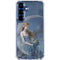 Fairy with Black Cat Sitting on Moon by Nene Thomas Galaxy S25 Plus Clear Case