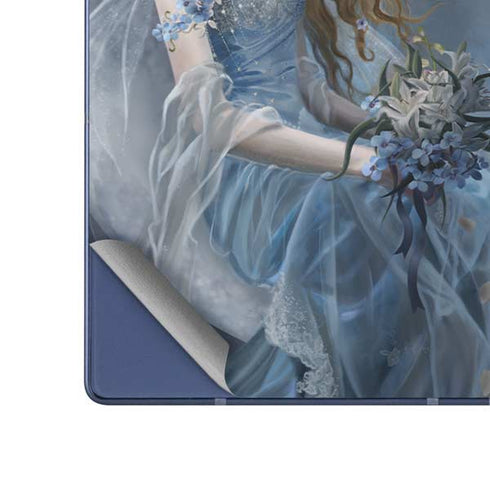 Fairy with Black Cat Sitting on Moon by Nene Thomas Galaxy Z Fold6 Skin
