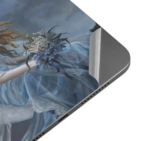 Fairy with Black Cat Sitting on Moon by Nene Thomas Apple iPad Mini Skin