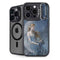 Fairy with Black Cat Sitting on Moon by Nene Thomas iPhone 14 Pro Max Kickstand Case