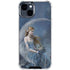 Fairy with Black Cat Sitting on Moon by Nene Thomas iPhone 15 Clear Case