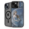 Fairy with Black Cat Sitting on Moon by Nene Thomas iPhone 15 Plus Kickstand Case