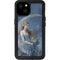 Fairy with Black Cat Sitting on Moon by Nene Thomas iPhone 15 Plus Waterproof Case