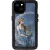 Fairy with Black Cat Sitting on Moon by Nene Thomas iPhone 15 Plus Waterproof Case