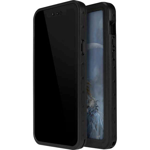 Fairy with Black Cat Sitting on Moon by Nene Thomas iPhone 15 Pro Waterproof Case