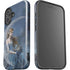 Fairy with Black Cat Sitting on Moon by Nene Thomas iPhone 16 Impact Case