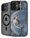 Fairy with Black Cat Sitting on Moon by Nene Thomas iPhone 16 Kickstand Case