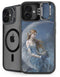 Fairy with Black Cat Sitting on Moon by Nene Thomas iPhone 16 Plus Kickstand Case