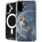 Fairy with Black Cat Sitting on Moon by Nene Thomas iPhone 16 Plus MagSafe Case