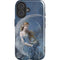 Fairy with Black Cat Sitting on Moon by Nene Thomas iPhone 16 Plus Magsafe Impact Case