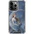 Fairy with Black Cat Sitting on Moon by Nene Thomas iPhone 16 Pro Max Clear Case