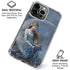 Fairy with Black Cat Sitting on Moon by Nene Thomas iPhone 16 Pro Max Clear Case