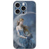 Fairy with Black Cat Sitting on Moon by Nene Thomas iPhone 16 Pro Skin