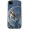 Fairy with Black Cat Sitting on Moon by Nene Thomas iPhone 16e Clear Case