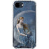 Fairy with Black Cat Sitting on Moon by Nene Thomas iPhone 16e Clear Case