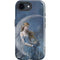 Fairy with Black Cat Sitting on Moon by Nene Thomas iPhone 16e Impact Case