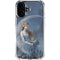 Fairy with Black Cat Sitting on Moon by Nene Thomas iPhone 17 Clear Case