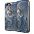 Fairy with Black Cat Sitting on Moon by Nene Thomas iPhone 7 Folio Case