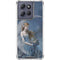 Fairy with Black Cat Sitting on Moon by Nene Thomas Moto G 5G (2025) Clear Case