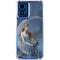 Fairy with Black Cat Sitting on Moon by Nene Thomas Moto G Play 4G (2024) Clear Case