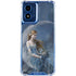 Fairy with Black Cat Sitting on Moon by Nene Thomas Moto G Play 4G (2024) Clear Case