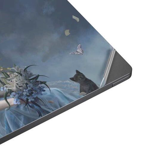 Fairy with Black Cat Sitting on Moon by Nene Thomas Surface Laptop 7 13.8in Skin