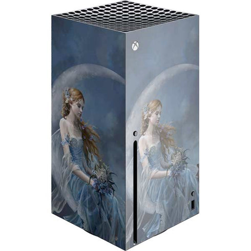 Fairy with Black Cat Sitting on Moon by Nene Thomas Xbox Series X Skins