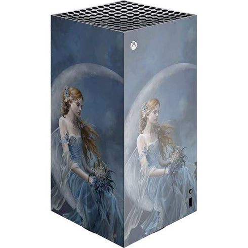 Fairy with Black Cat Sitting on Moon by Nene Thomas Xbox Series X Skins