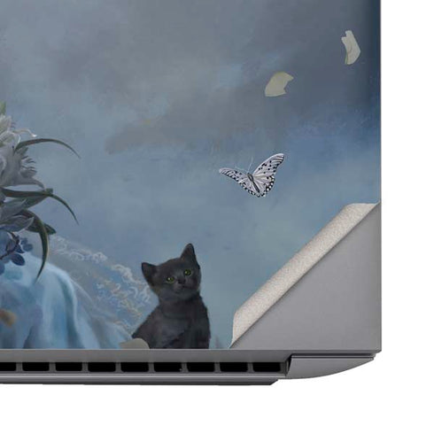 Fairy with Black Cat Sitting on Moon by Nene Thomas HP ZBook Fury 16 G10 Skin