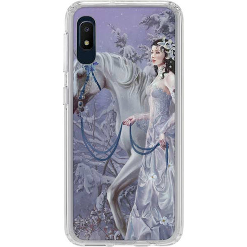 Fairy with Horse in Snow by Nene Thomas Galaxy Cases