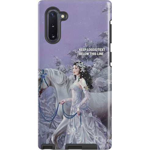 Fairy with Horse in Snow by Nene Thomas Galaxy Cases