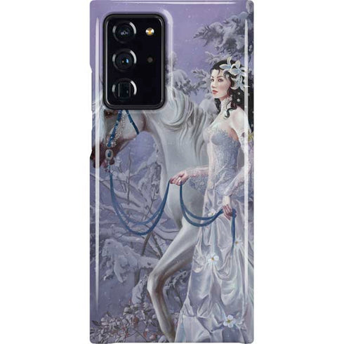 Fairy with Horse in Snow by Nene Thomas Galaxy Cases