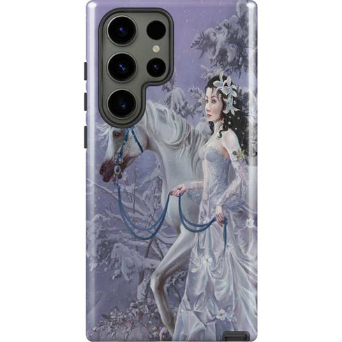 Fairy with Horse in Snow by Nene Thomas Galaxy S23 Ultra Pro Case