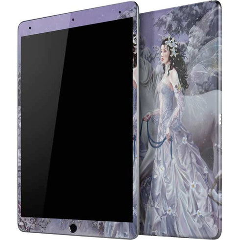 Fairy with Horse in Snow by Nene Thomas iPad Skins