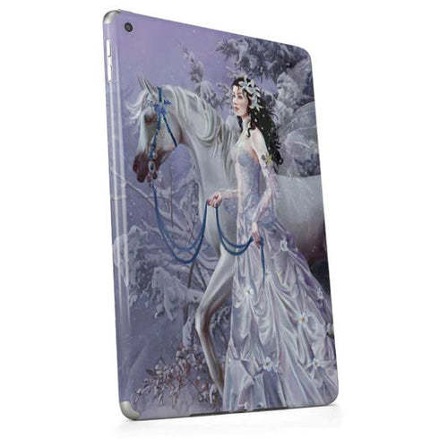 Fairy with Horse in Snow by Nene Thomas Apple iPad Skin